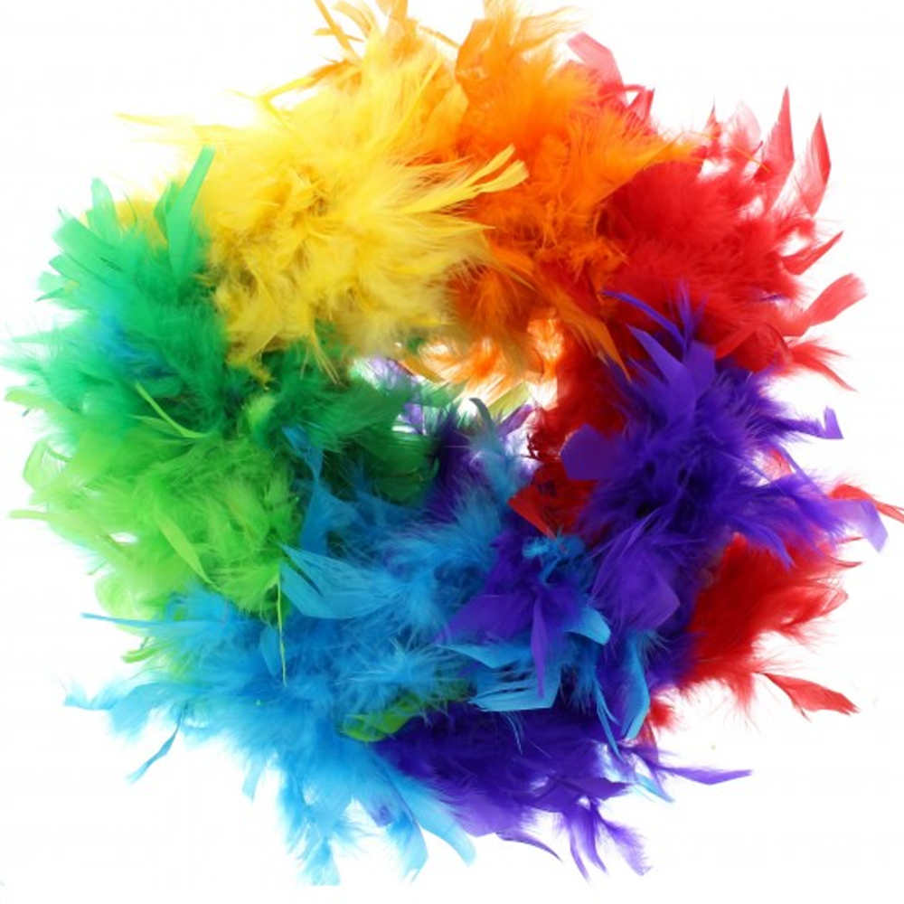 Zac's Alter Ego - Rainbow Feather Boa - Multicolore